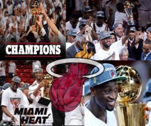 yapboz 2012 NBA Şampiyonu Miami Heat